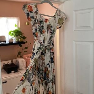 Of the shoulder jumper with attached skirt